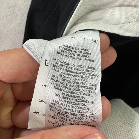 Polo Ralph Lauren Mens 38x32 Classic Fit Chino Pants Black Cotton Twill Casual - Picture 8 of 12